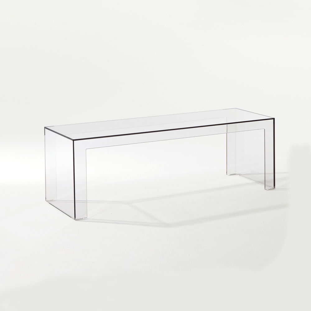 Kartell Invisible Side Bord, Stor, Kristall