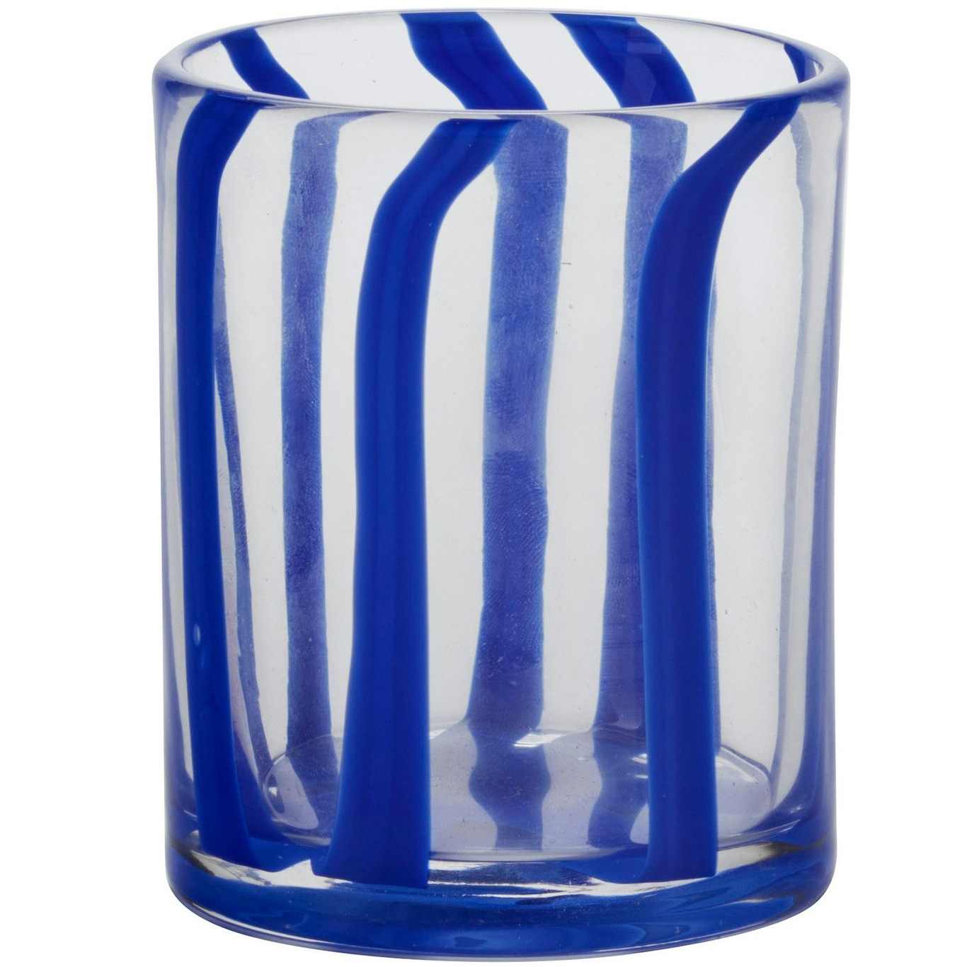 Glas 10 cm, Mörkblå