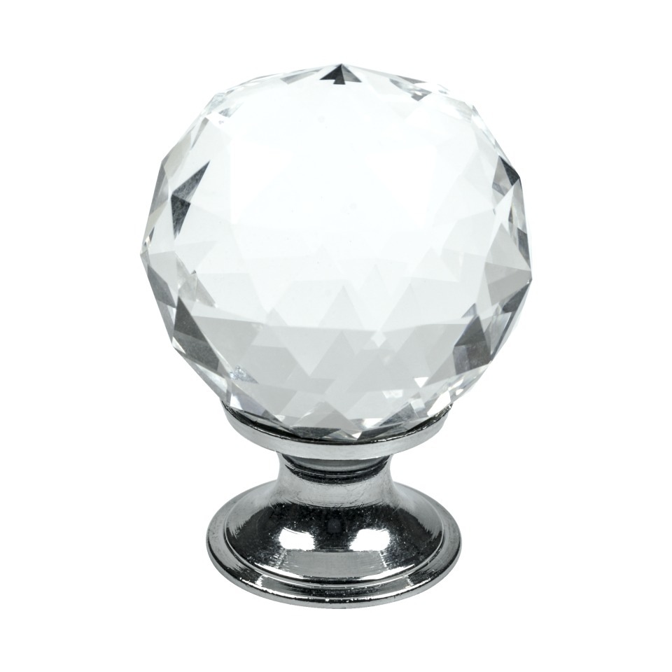 Diamond Knopp, Glas/Krom