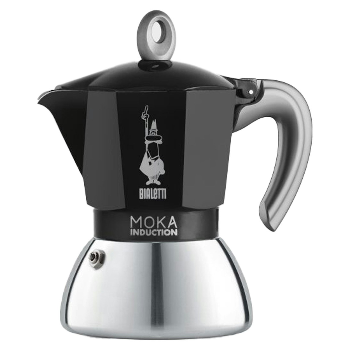 Moka Induction Kaffebryggare Svart, 4 Koppar