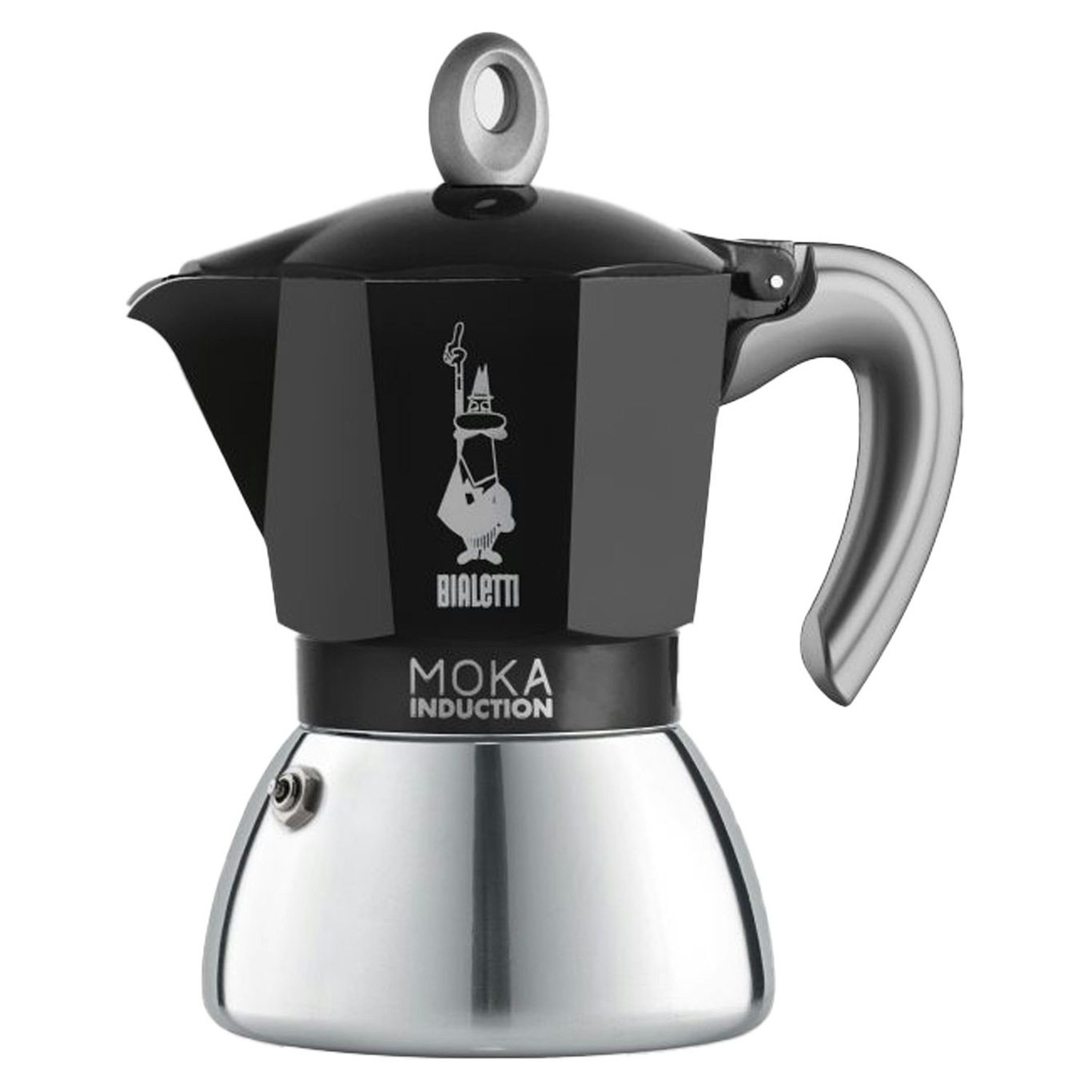 Moka Induction Kaffebryggare Svart, 6 Koppar