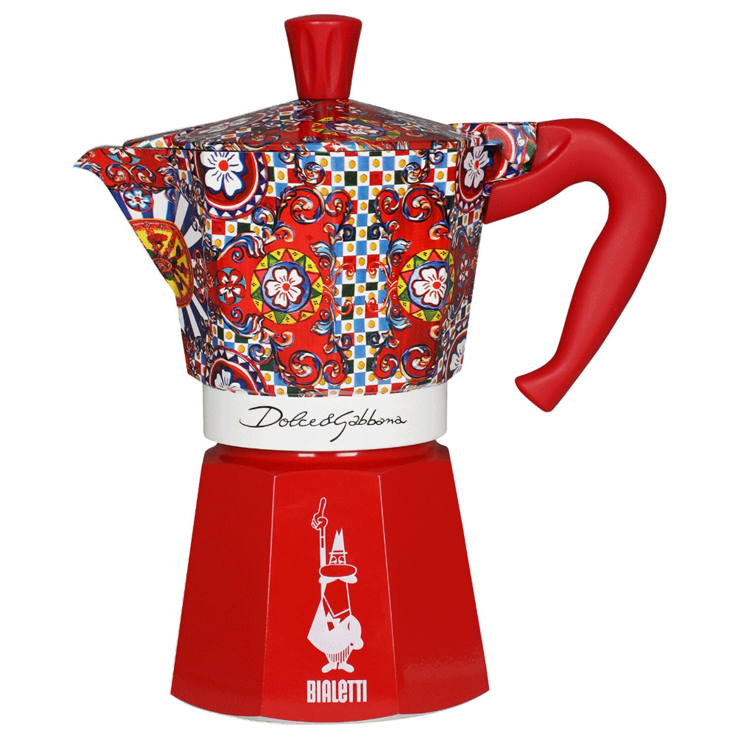 Bialetti Moka Express Kaffebryggare Dolce&Gabbana 6 Koppar - Kaffebryggare & Tekokare Aluminium Röd