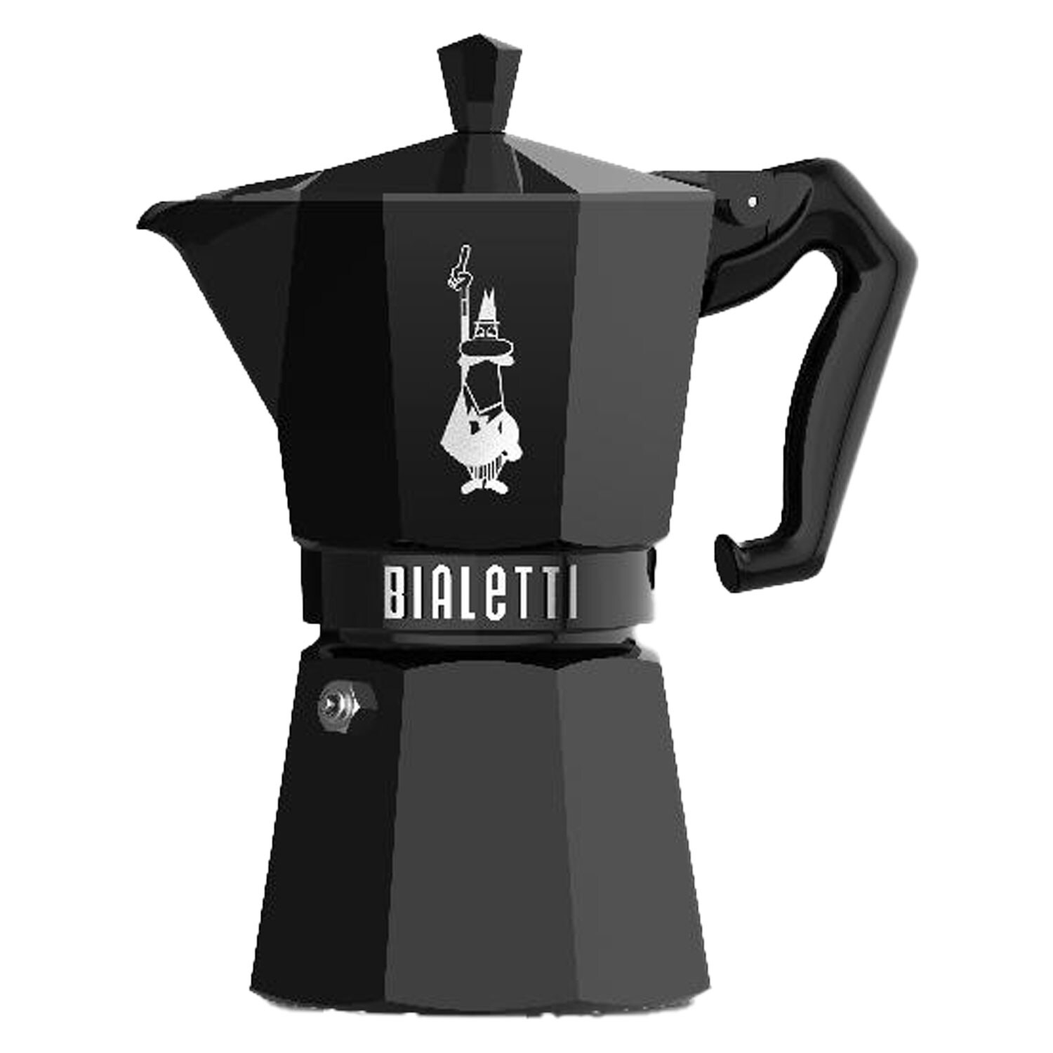 Bialetti Moka Exclusive Kaffebryggare 3 Koppar - Kaffebryggare & Tekokare Aluminium Svart