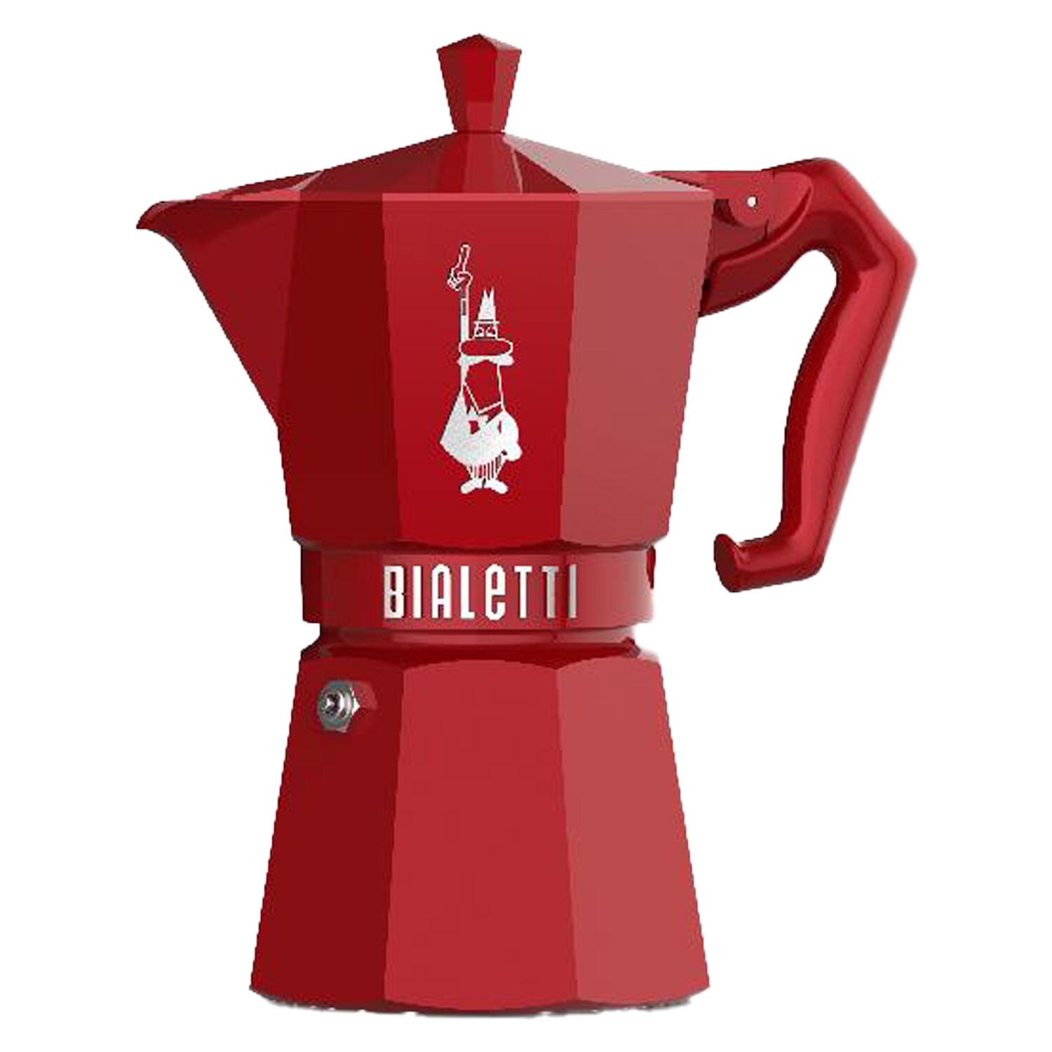 Bialetti Moka Exclusive Kaffebryggare 6 Koppar - Kaffebryggare & Tekokare Aluminium Röd
