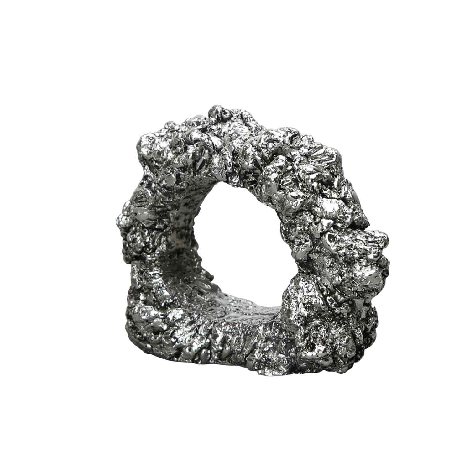 Minerale Servettring 6,5x5,5 cm, Silver