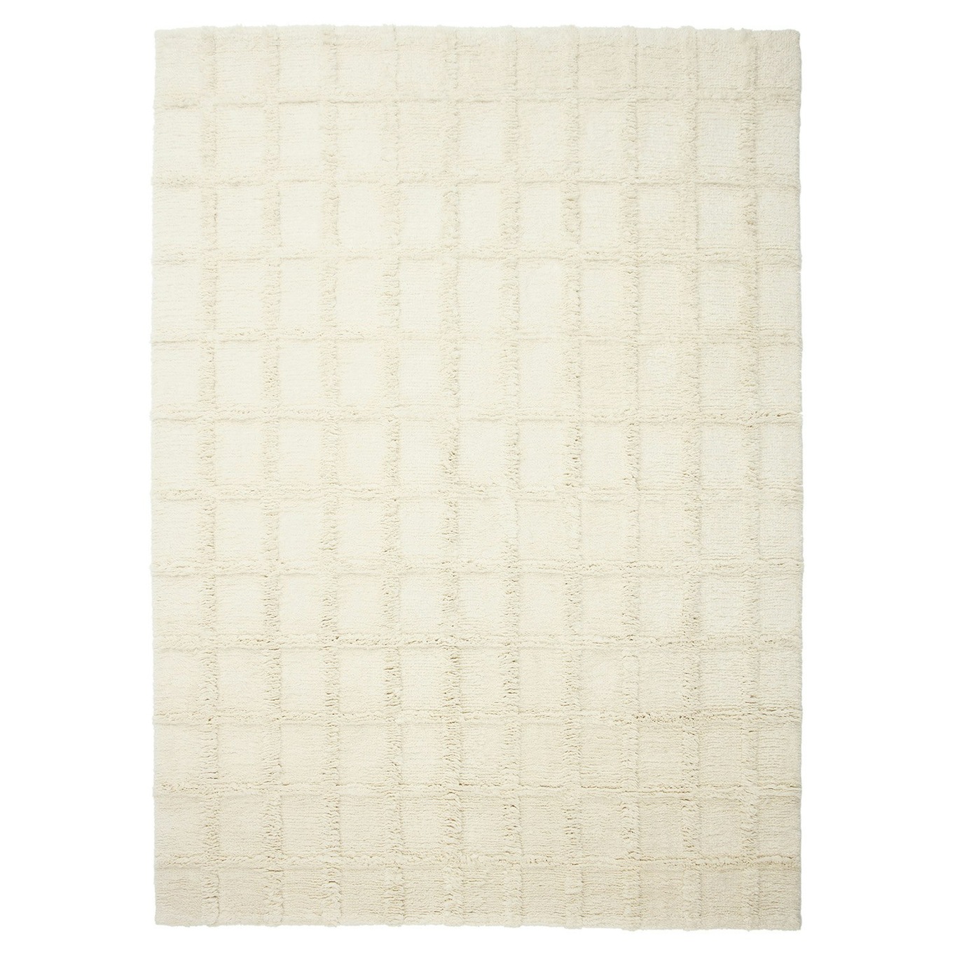 Badal Spårbar Ullmatta Off-white, 200x300 cm