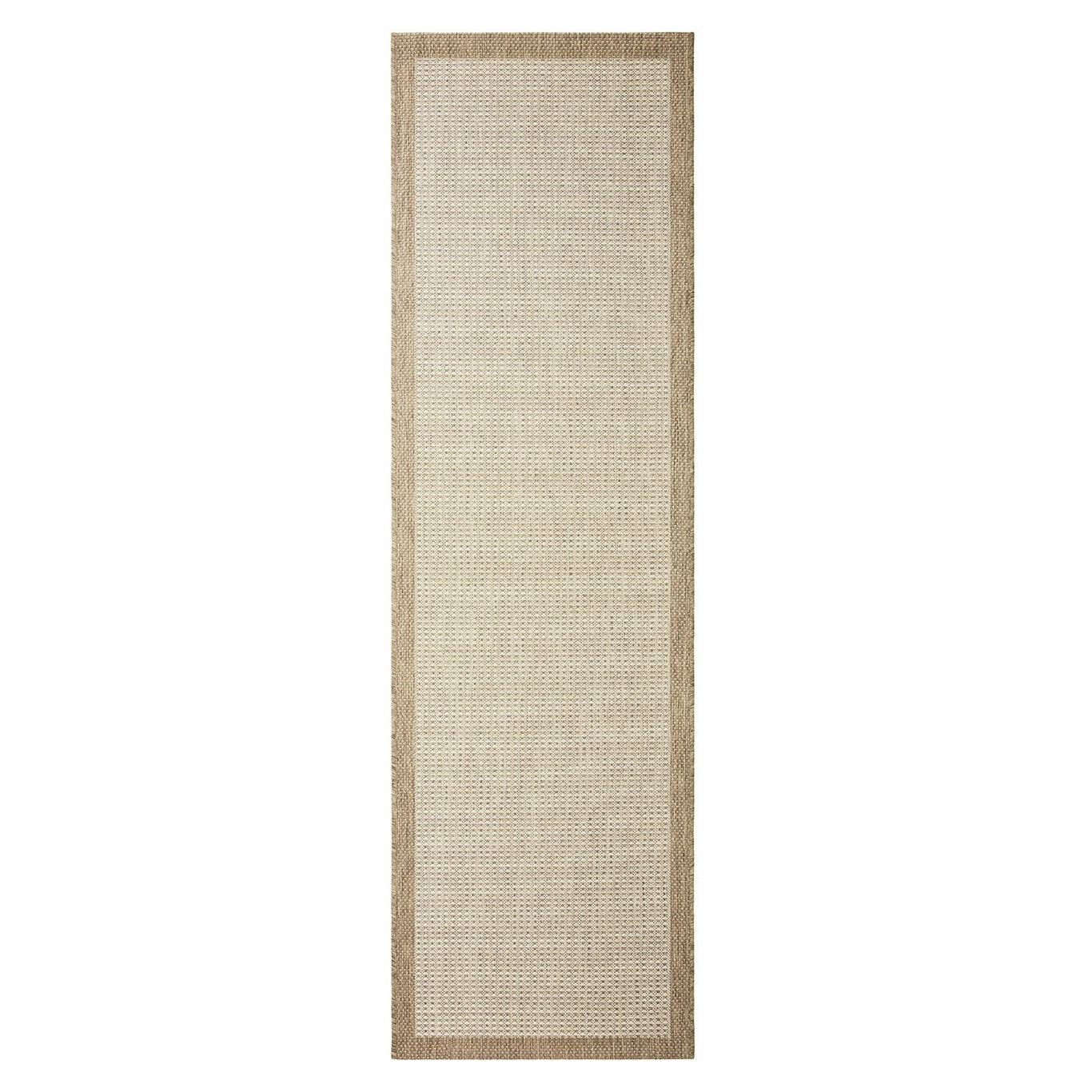 Bahar Utomhusmatta Beige/Off-white, 80x250 cm
