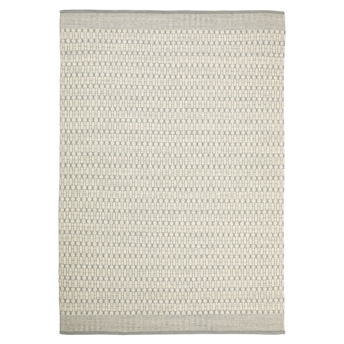 Dhurry Wool Mahi Matta 170x240 cm, Off White/Light Grey