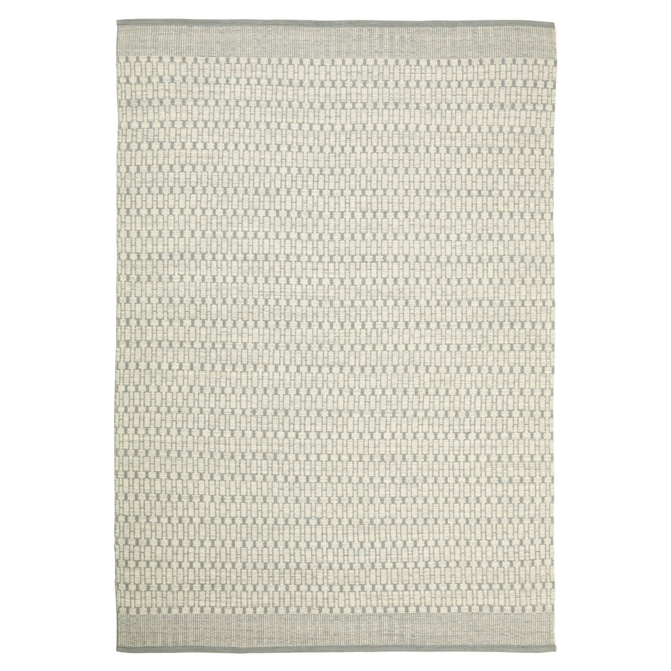 Dhurry Wool Mahi Matta 200x300 cm, Off White/Light Grey