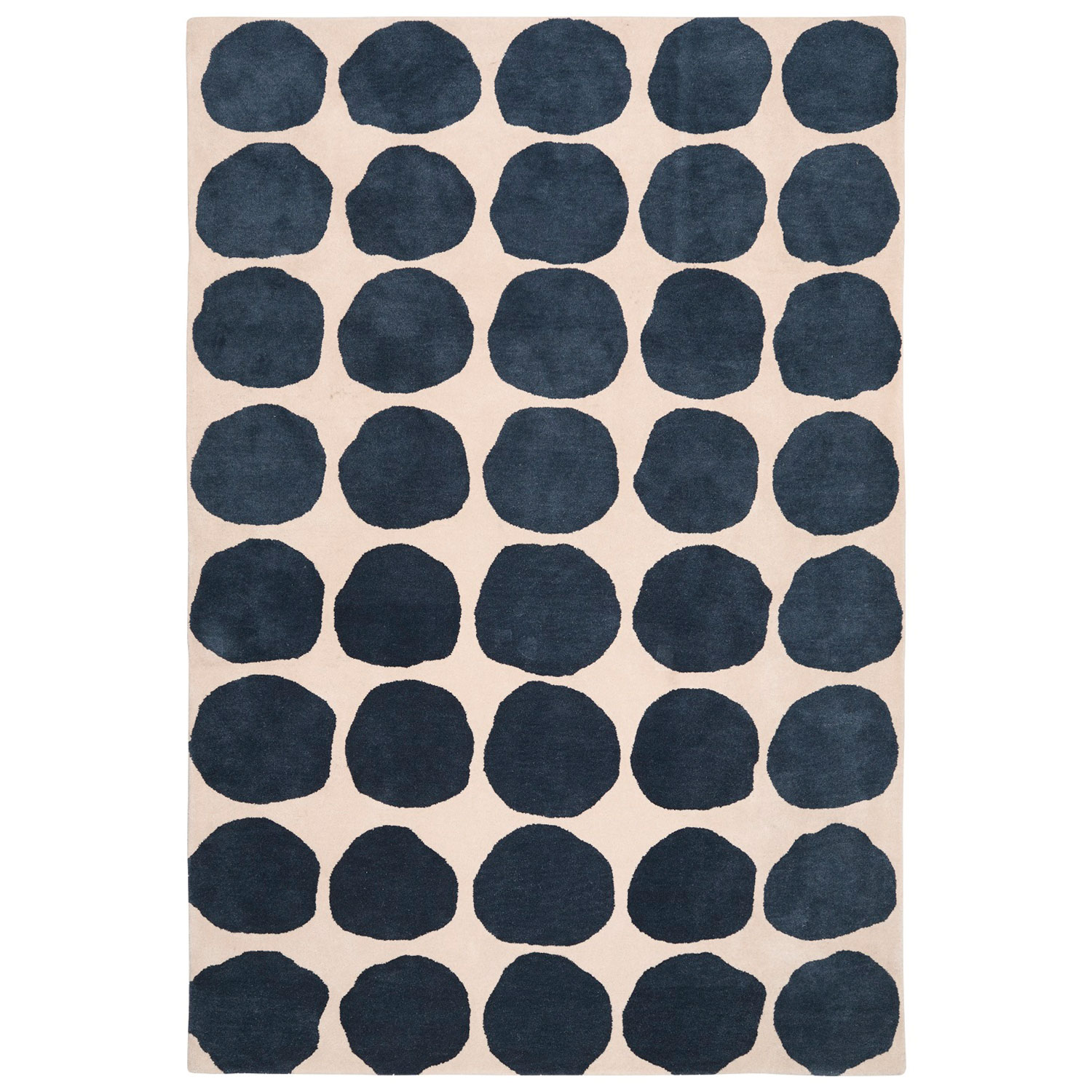 Dots Matta 180x270 cm, Light Khaki/Blue Melange