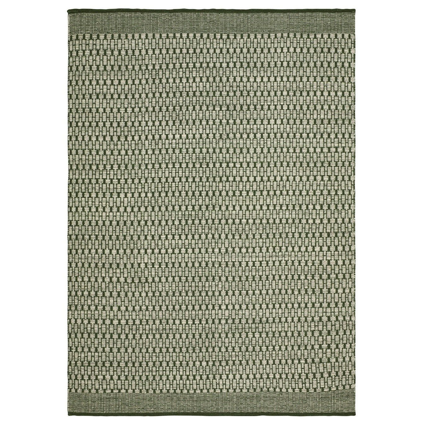 Mahi Dhurry Matta 80x250 cm, Off White/Green