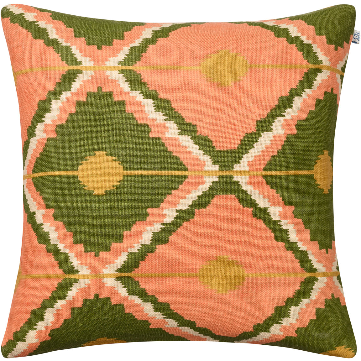 Pune Cushion Cover, 50x50 cm Kuddfodral 50x50 cm, Spicy Yellow / Grön