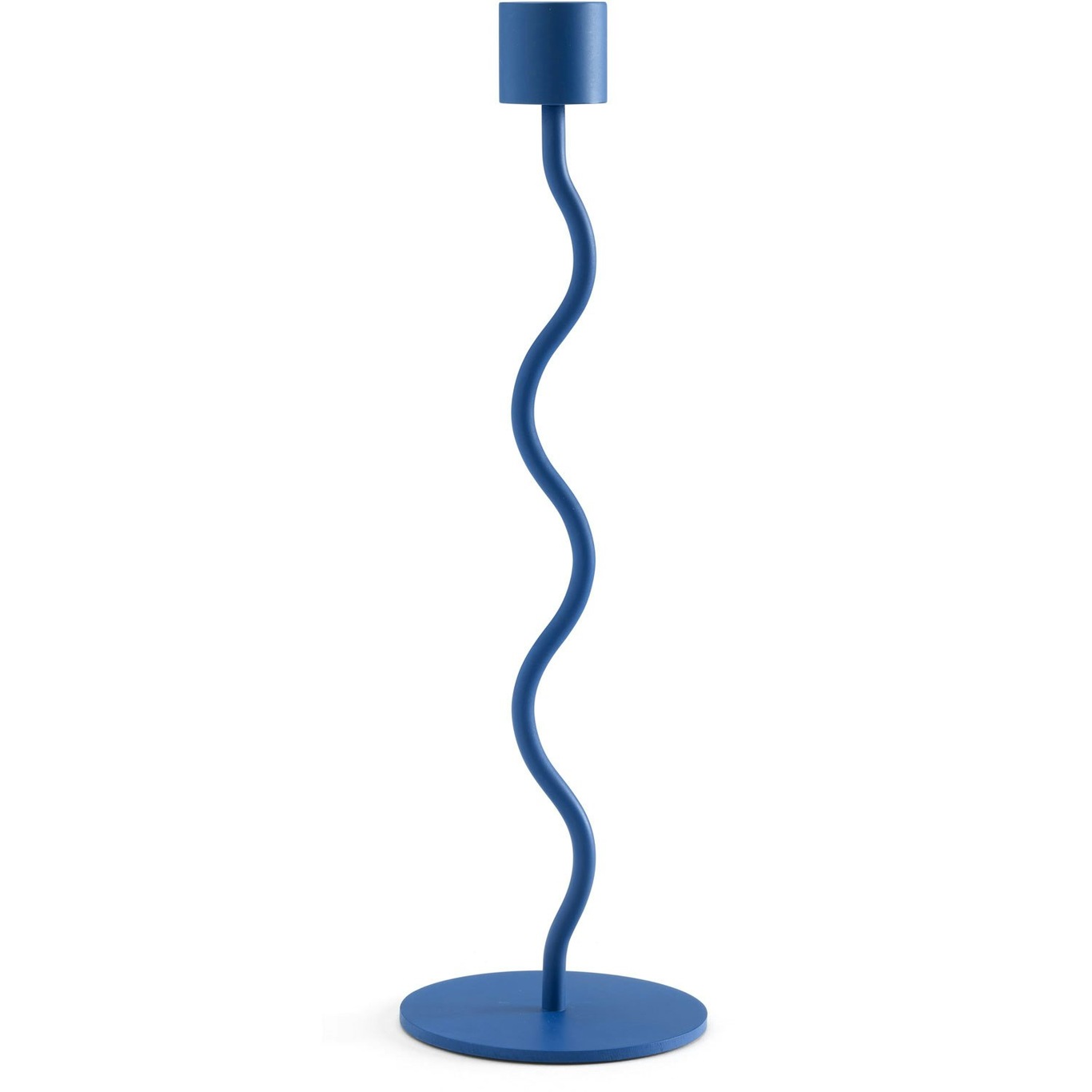 Curved Ljushållare 26 cm, Royal Blue