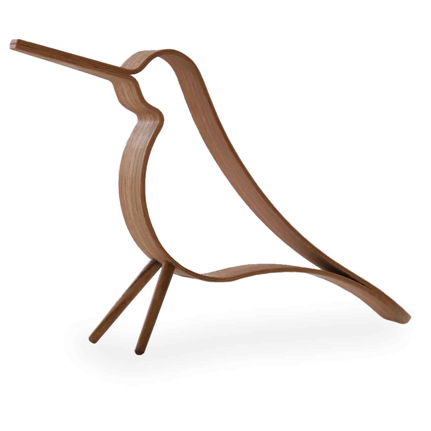 Cooee Design Woody Bird 20 Cm - Träfigurer Ek Svart