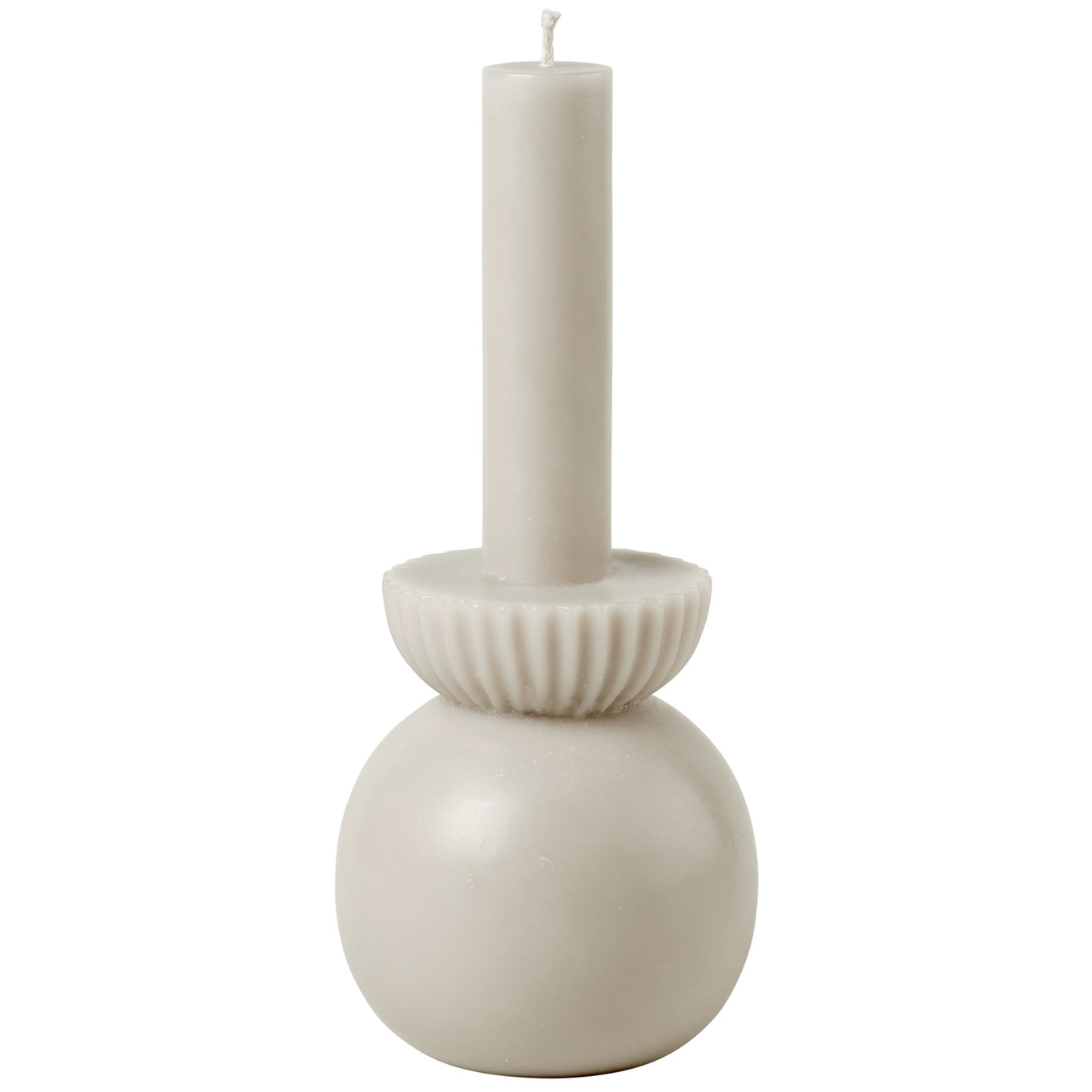 Candleholder Ljus M, Light Stone Grey