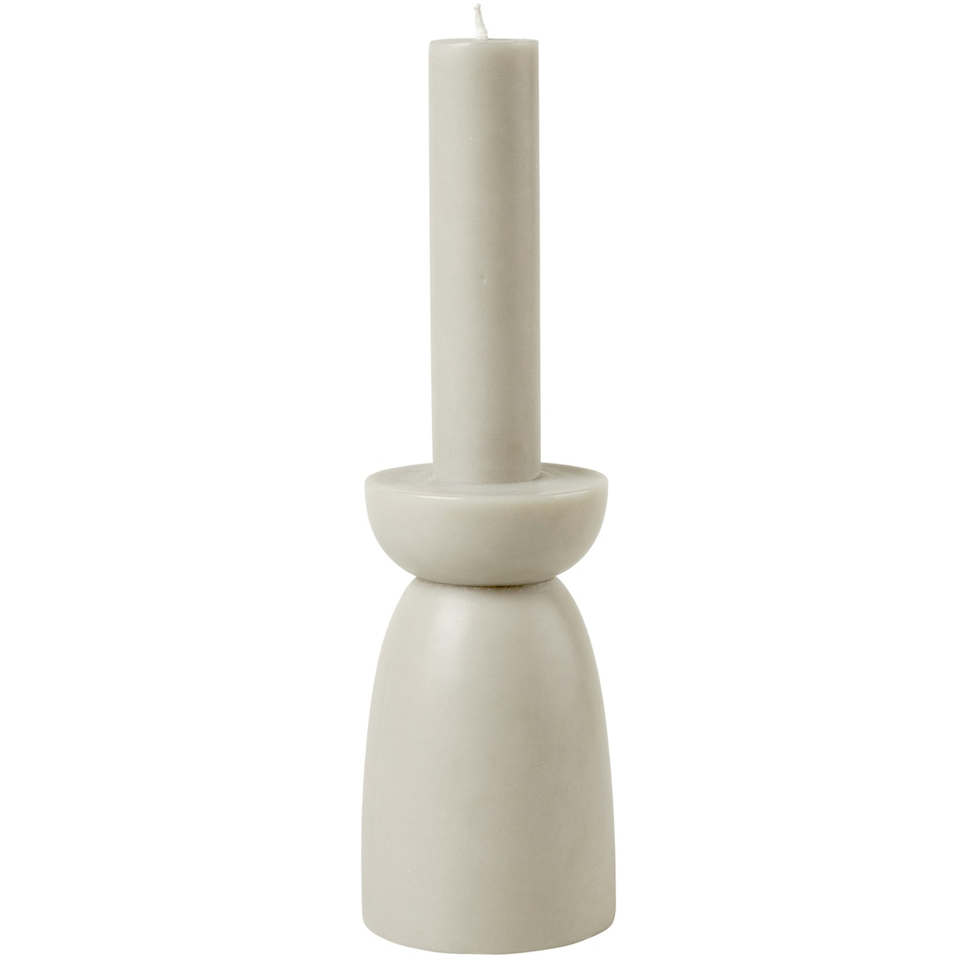 Candleholder Ljus L, Light Stone Grey