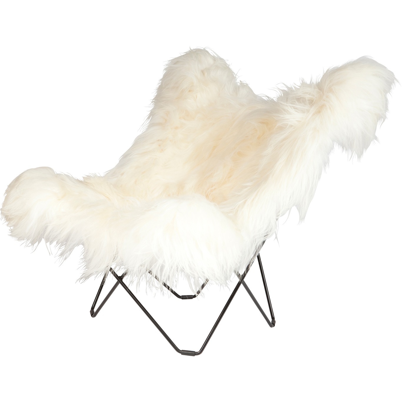 Iceland Mariposa Butterfly Chair, Wild White/Black