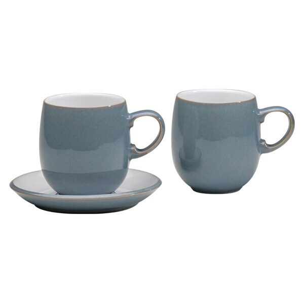 Denby Azure Mugg Stor - Kaffekoppar Keramik Blå