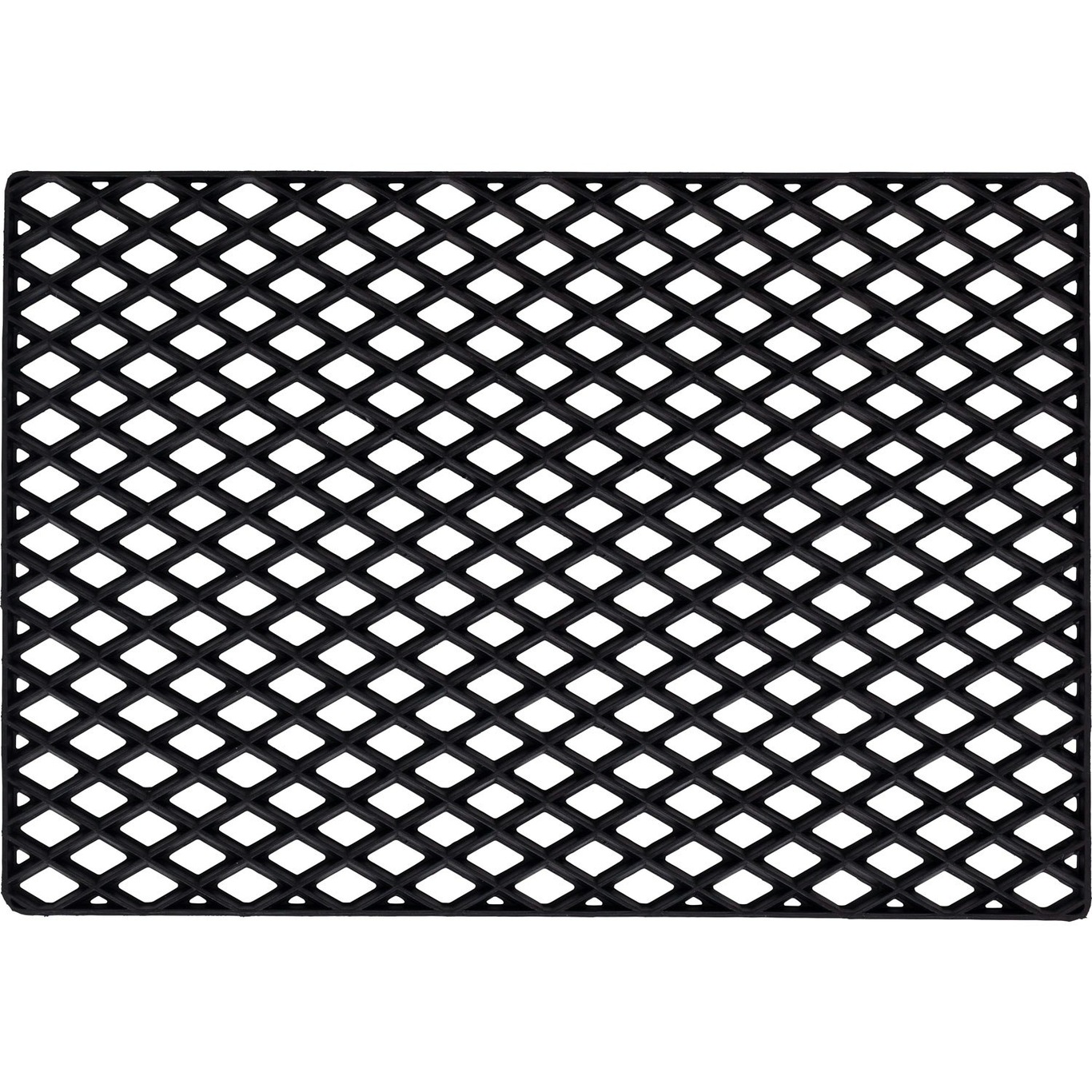 Black Grid Dörrmatta, 45x75 cm