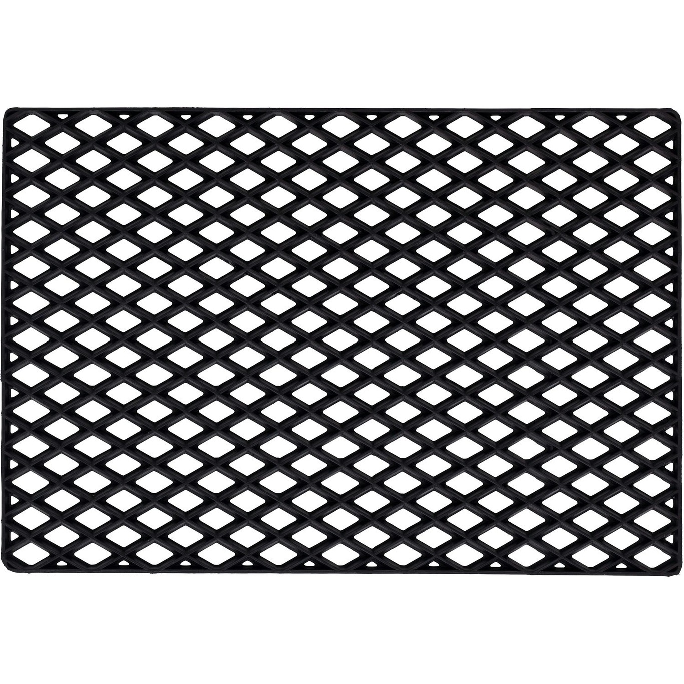 Black Grid Dörrmatta, 60x90 cm