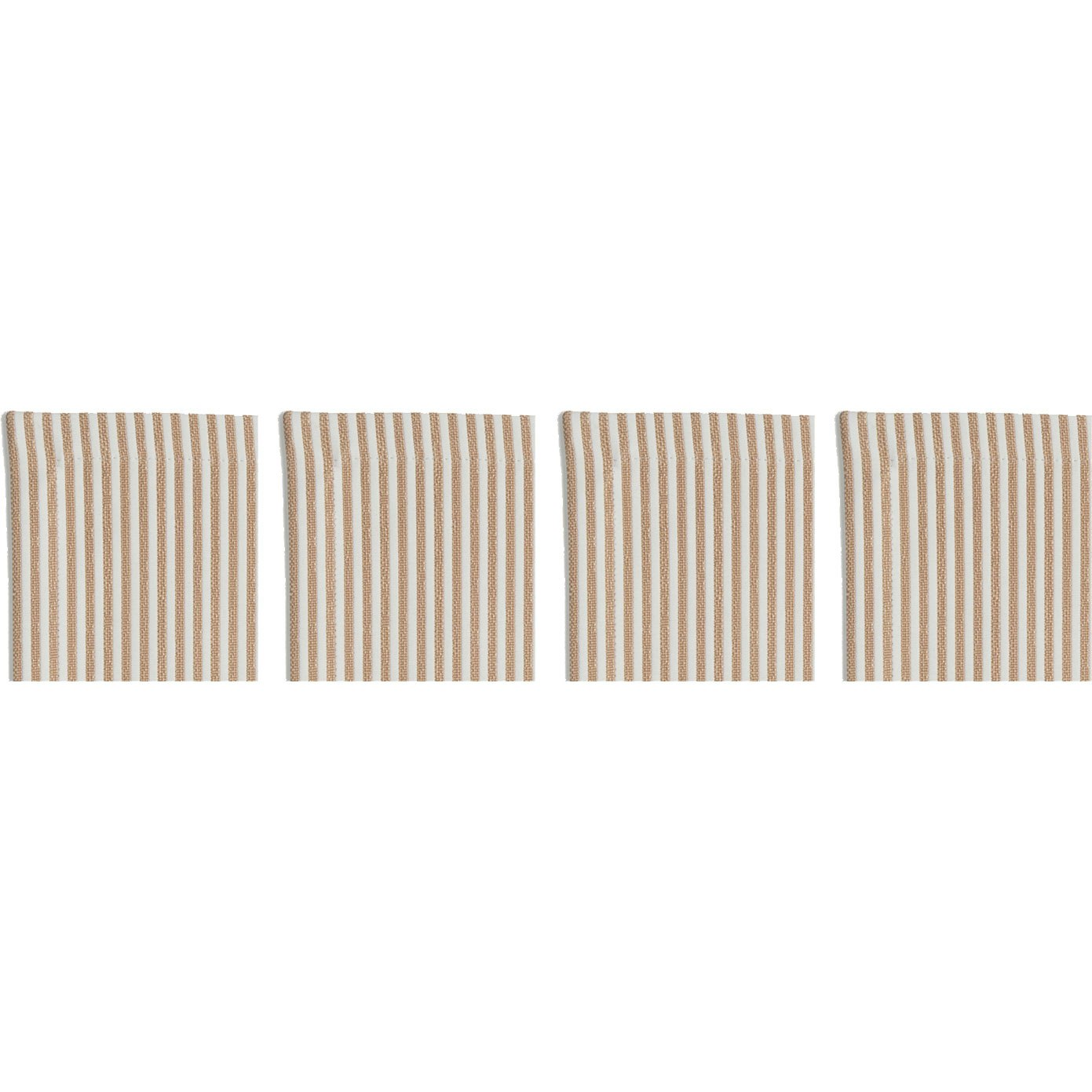 Diyti Narrow Stripe Glasunderlägg 10x10 Cm 4-pack - Bordstabletter & Glasunderlägg Polyester Grå