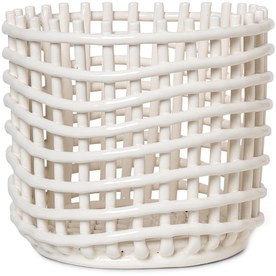 Ceramic Korg Off-white, 21 cm