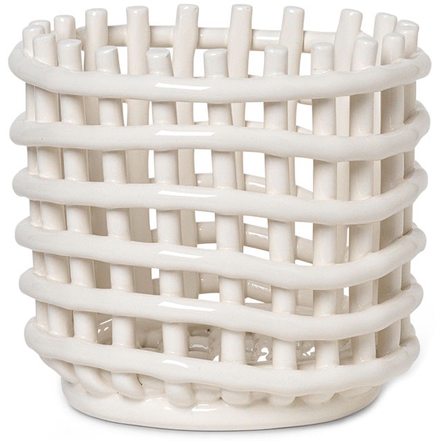 Ceramic Korg Off-white, 14,5 cm