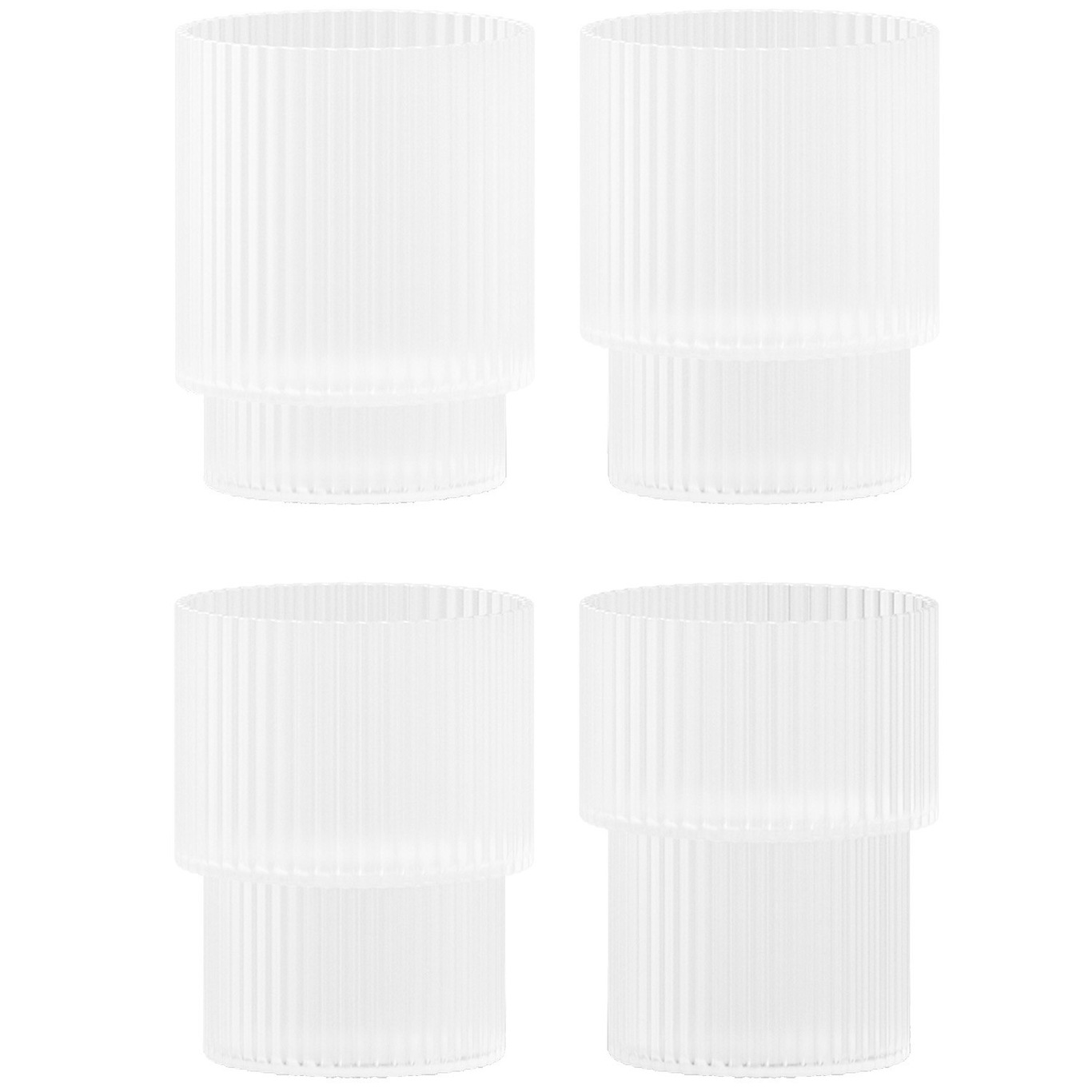 Ripple Glas 4-pack 20 cl, Frosted