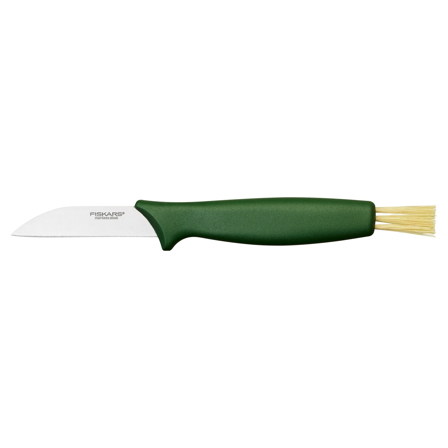 Fiskars Solid Svampkniv 21 Cm - Grönsaksknivar Rostfritt Stål Grön