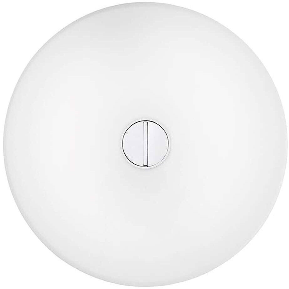 Flos Button Tak/vägglampa Opal/vit - Badrumsbelysning Polykarbonat Klar