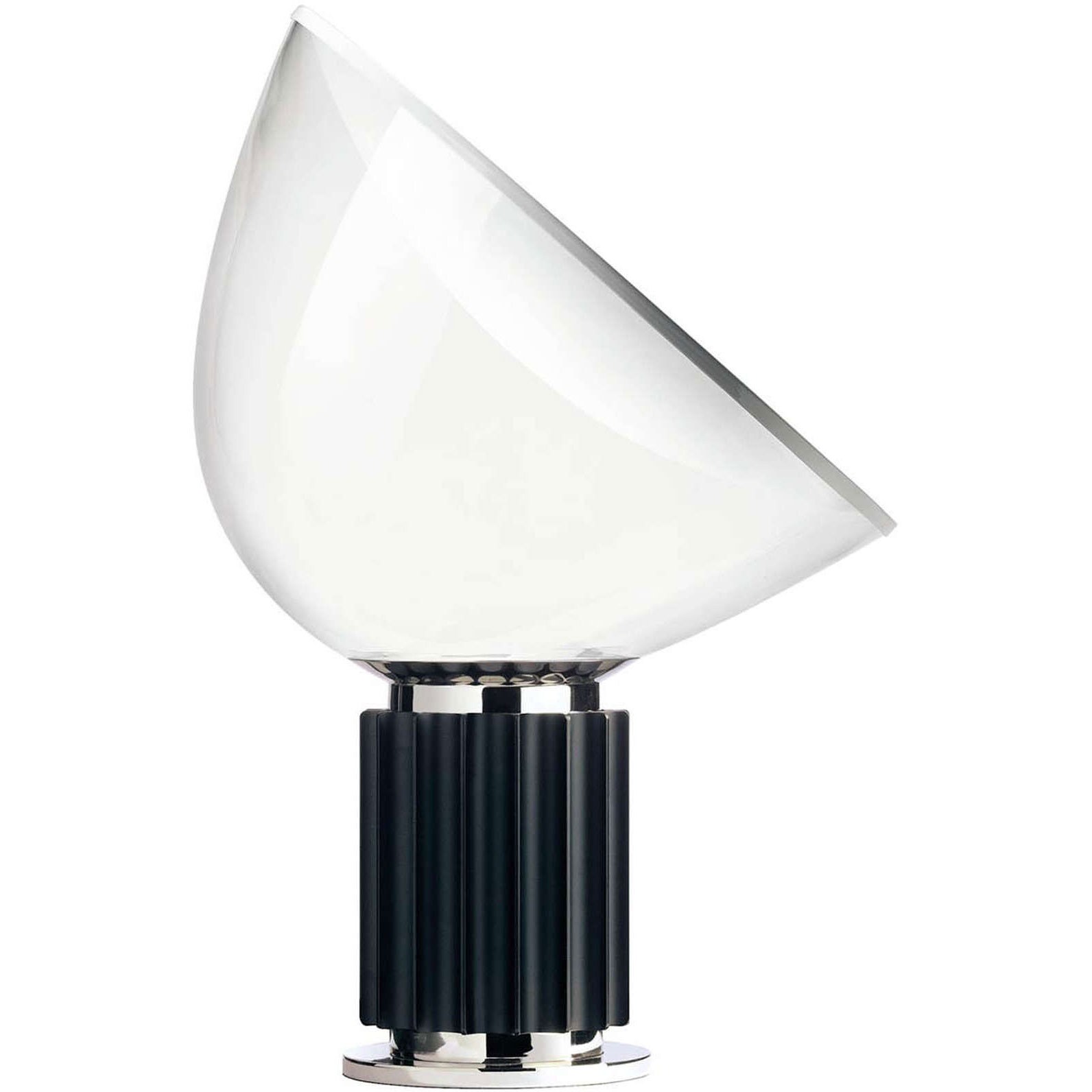 Flos Taccia Led Table Lamp Bordslampa Pmma - Bordslampor Aluminium Svart