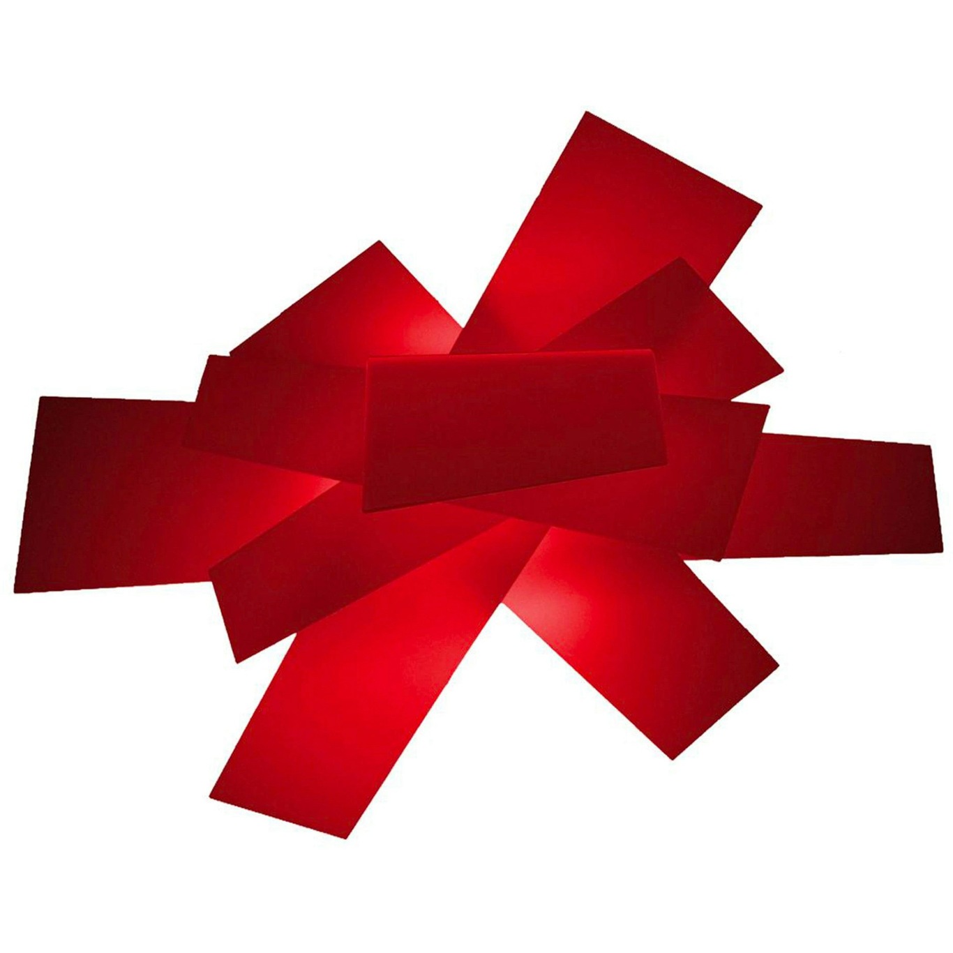 Big Bang Taklampa/Vägglampa, Röd