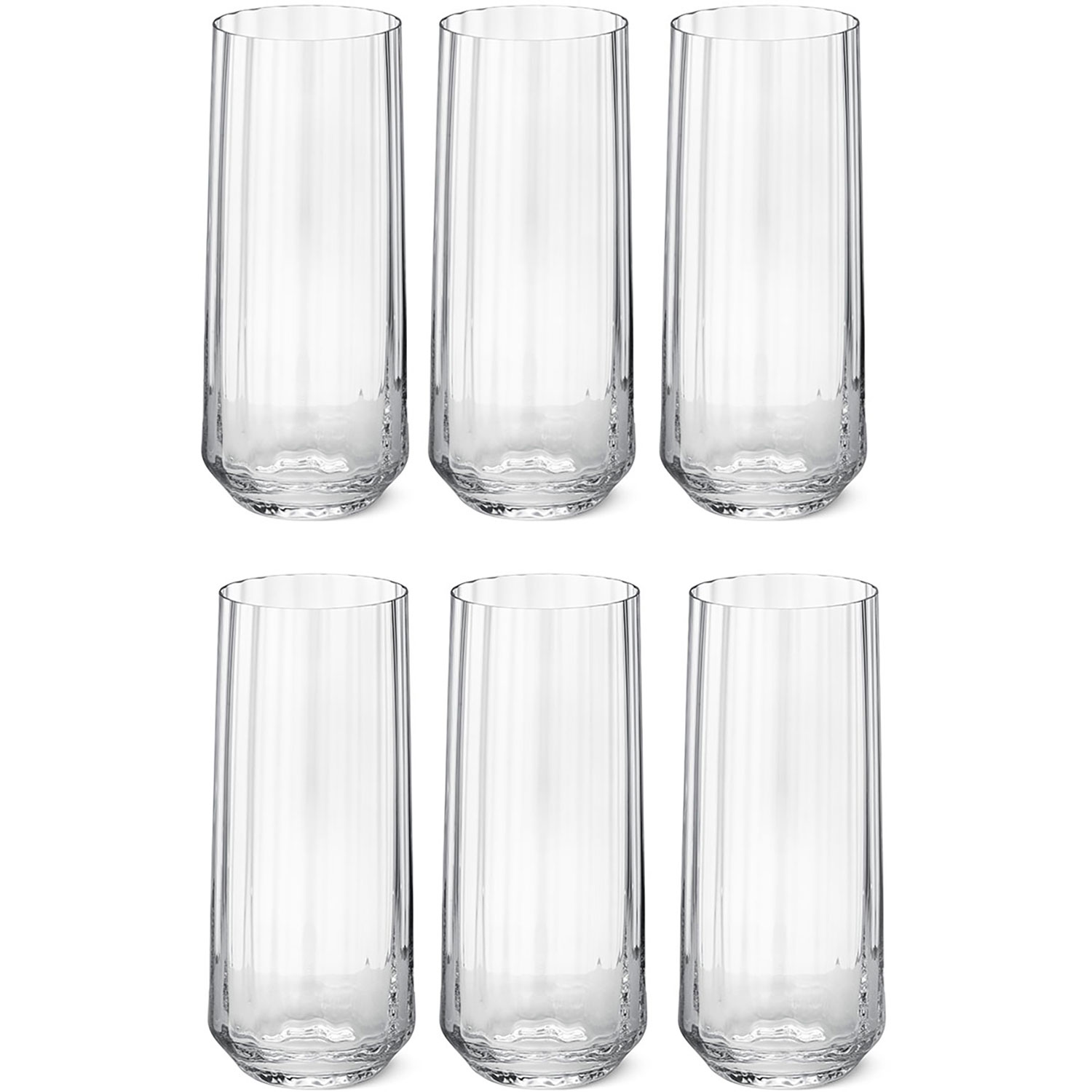 Georg Jensen Bernadotte Highballglas 45 Cl 6-pack - Highballglas & Longdrinkglas Kristall Klar