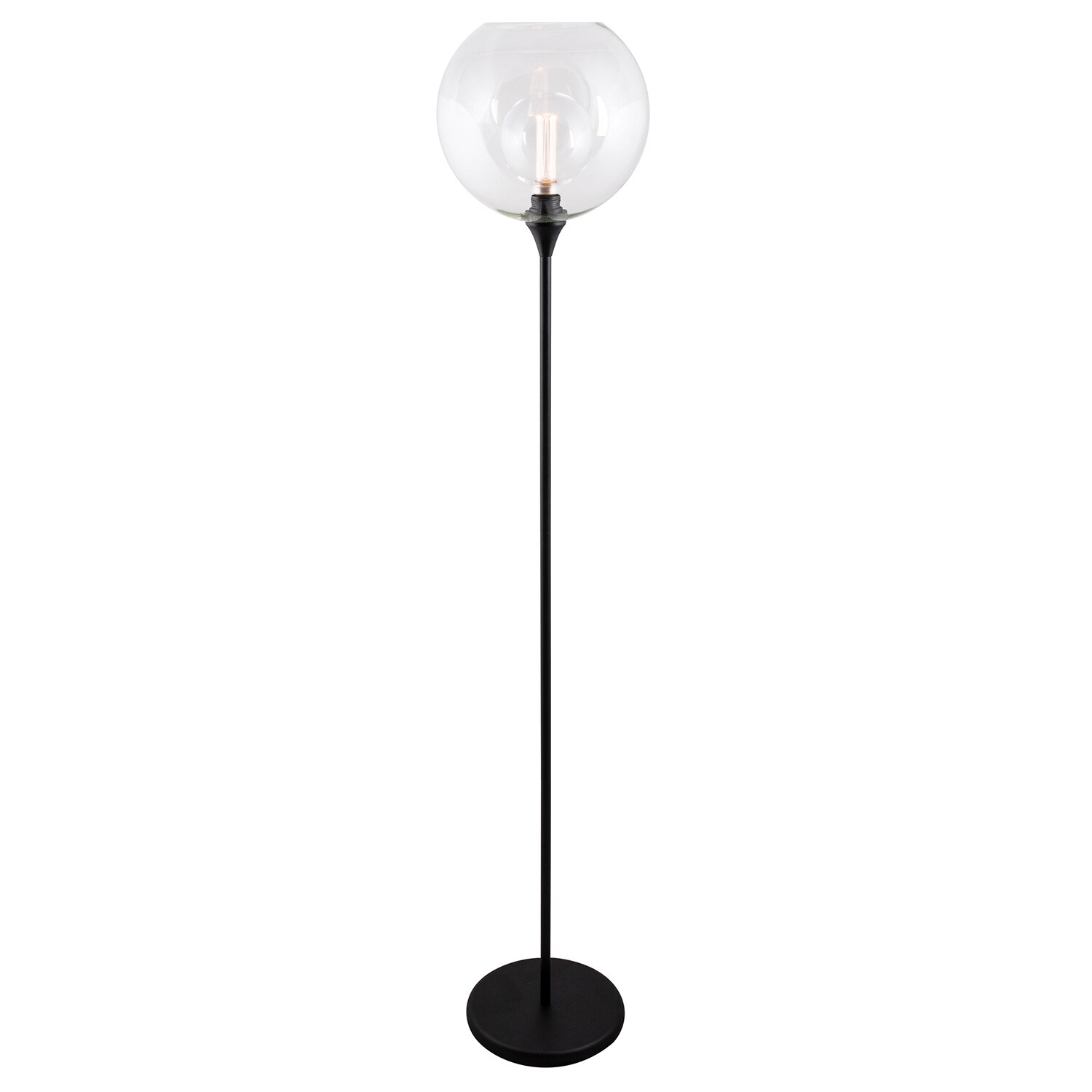 Globen Lighting Bowl Golvlampa - Golvlampor Glas Klar