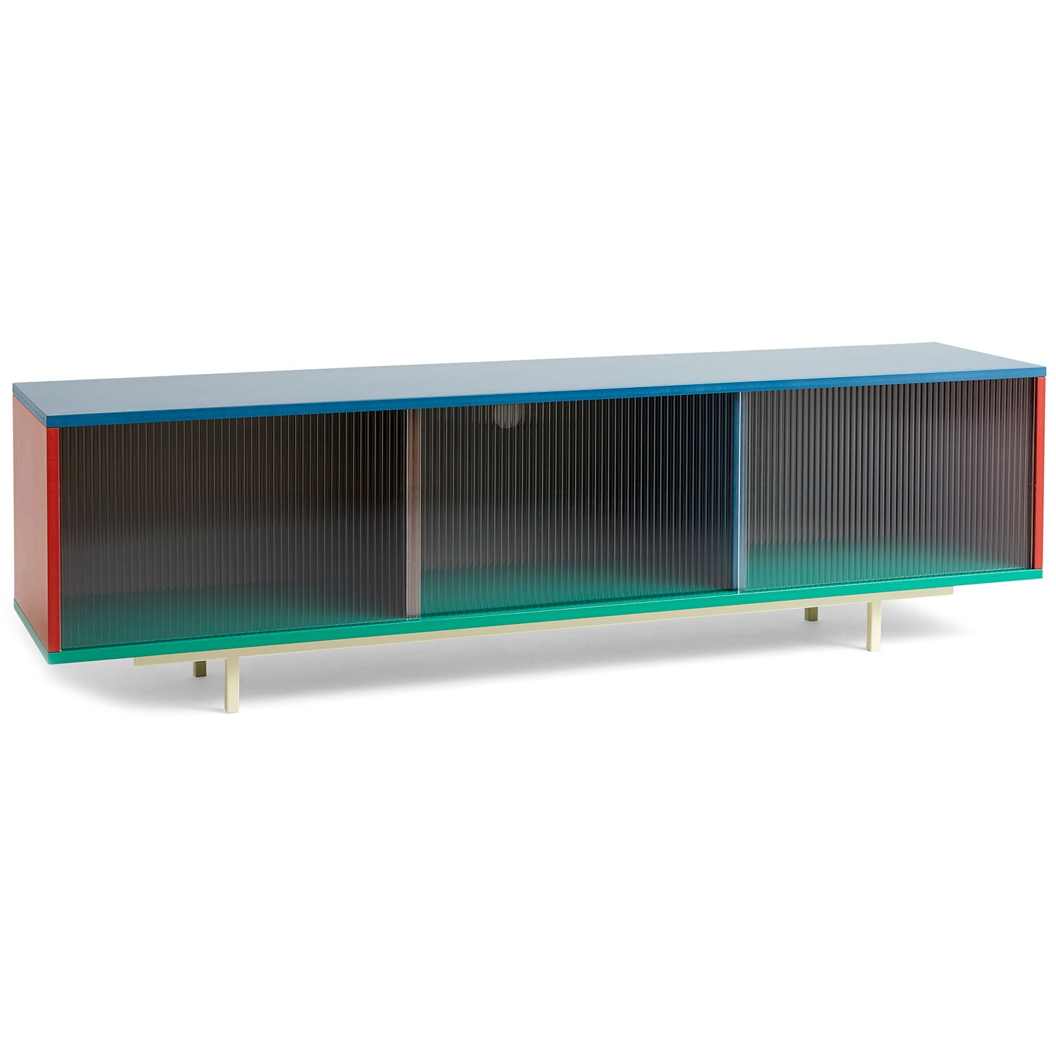 Hay Colour Cabinet Sideboard dörr 120 Cm / - TV-bänkar & Mediabänkar Glas Multi