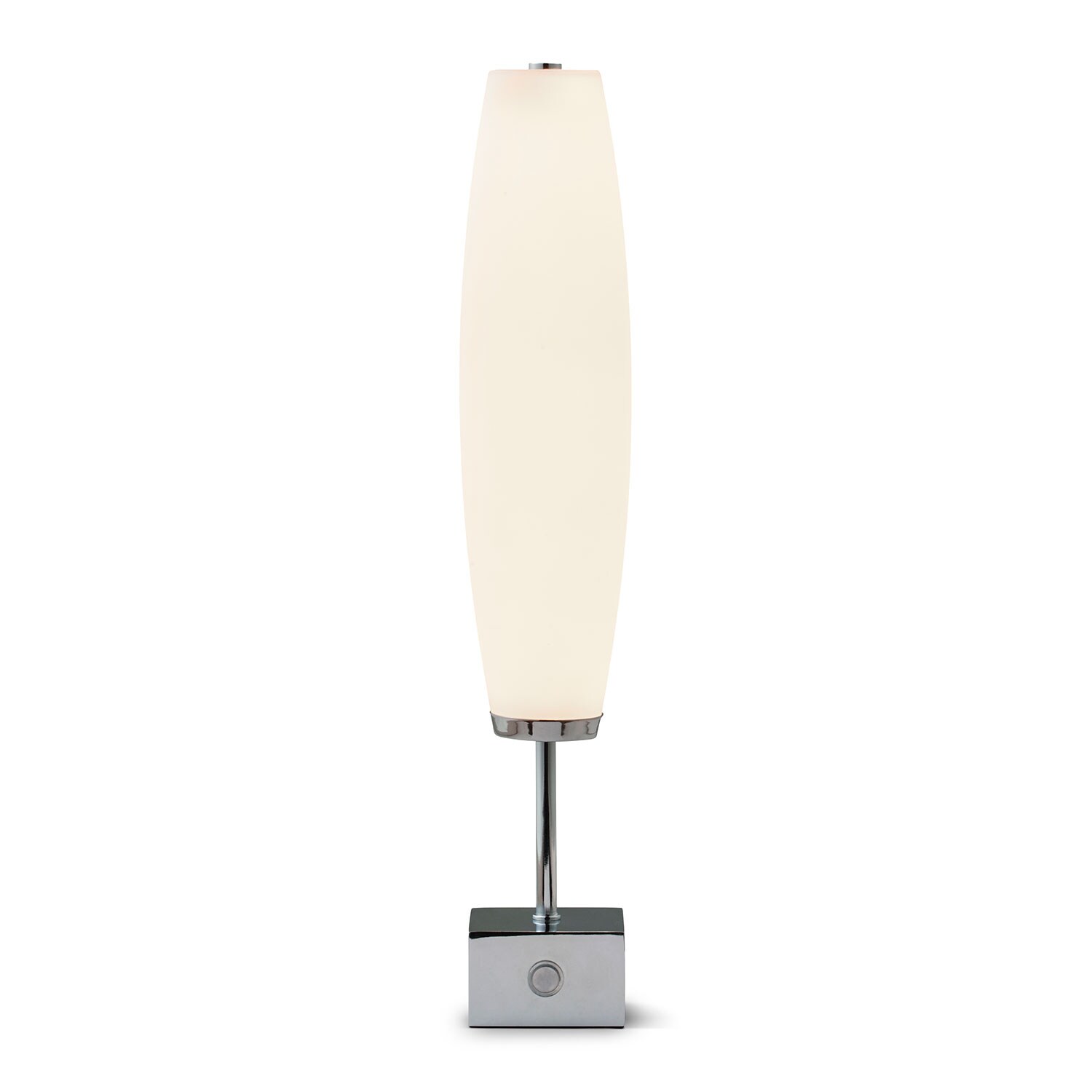 Micro Zenta Bordslampa, Krom/Vit