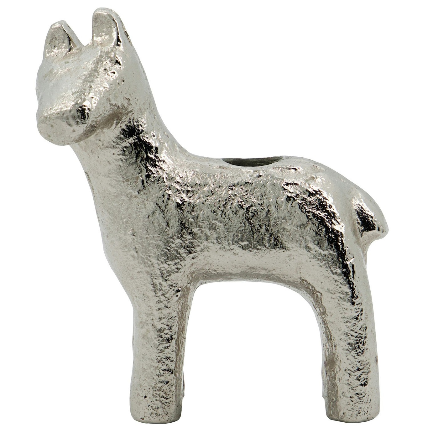 Horse Ljusstake, Antik Silver