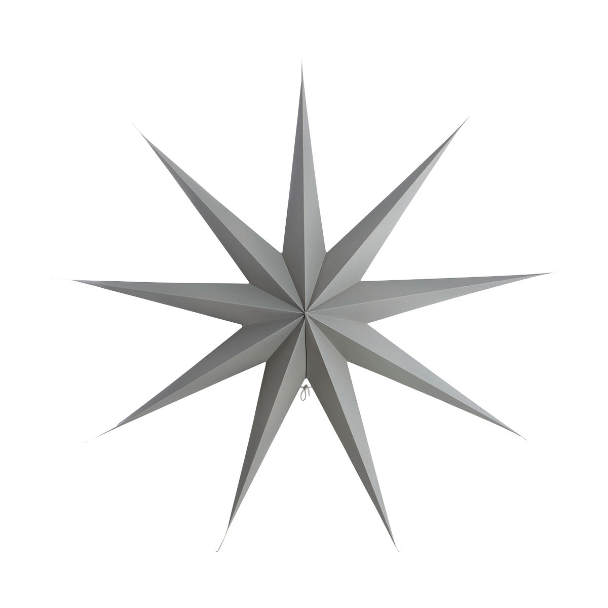 Star Pappersstjärna 9 Uddar 87 cm, Grå