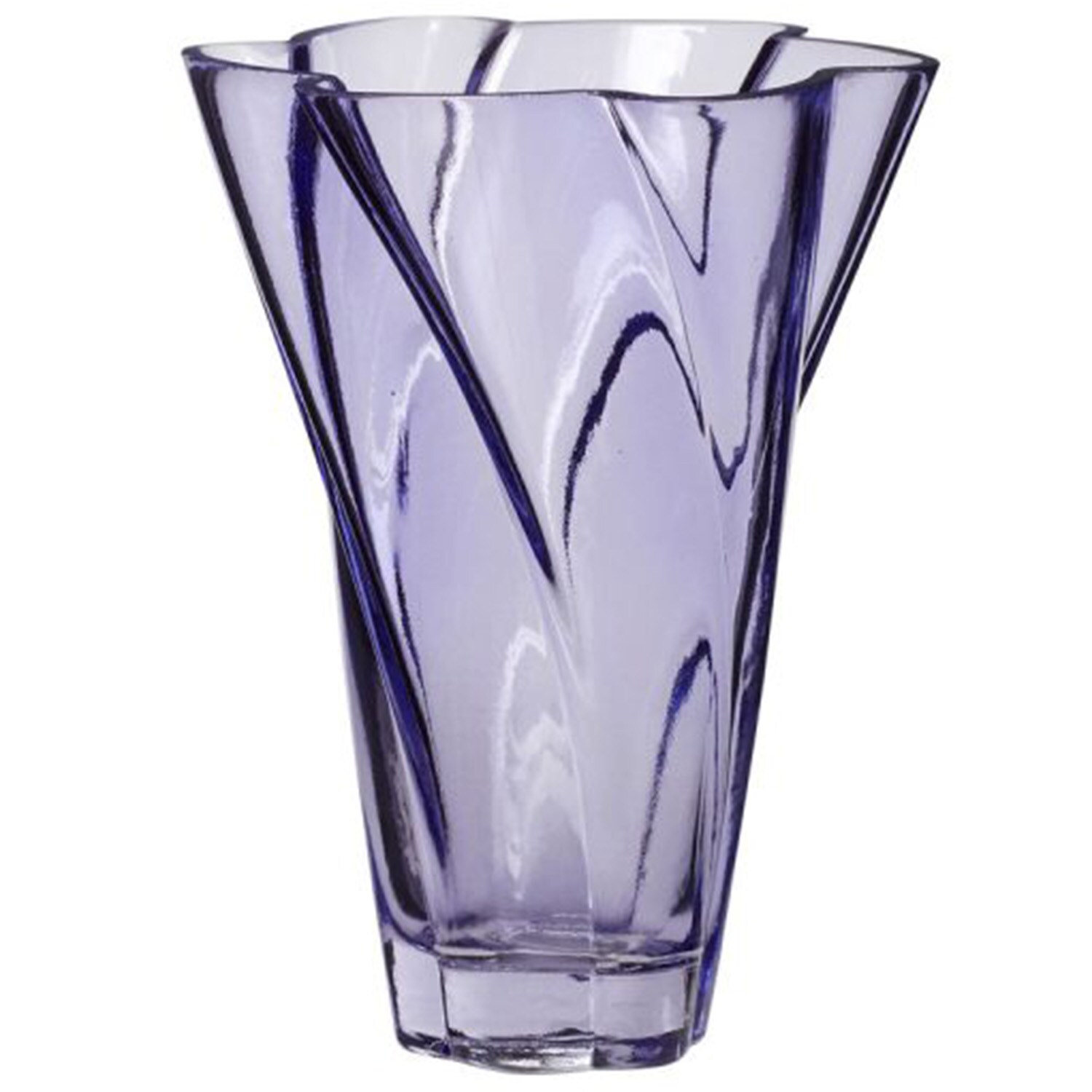 Hübsch Bloom Vas 18 Cm - Vaser Glas Lila