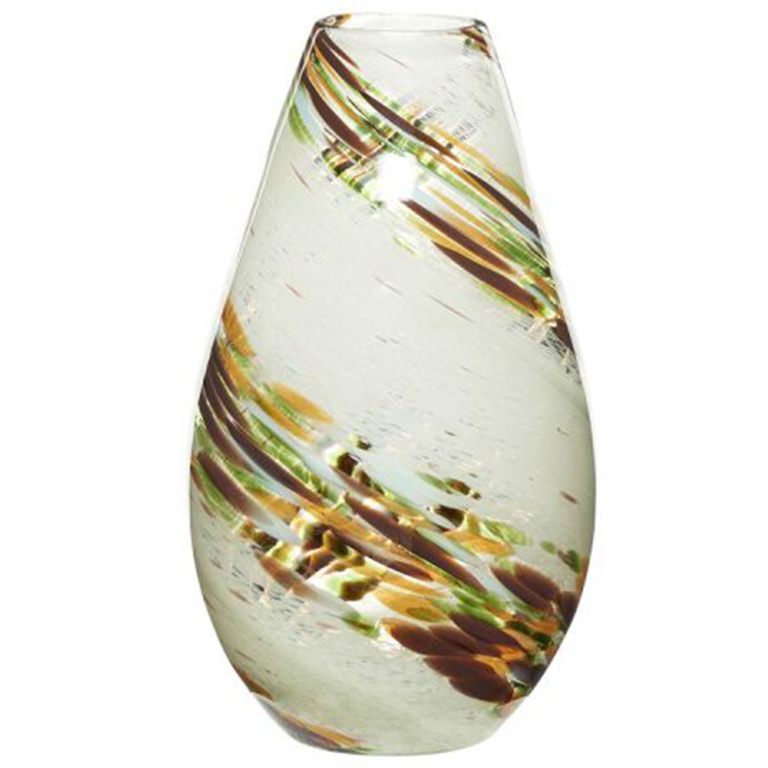 Hübsch Grove Vas 33 Cm Amber/ / Grön - Vaser Glas Brun