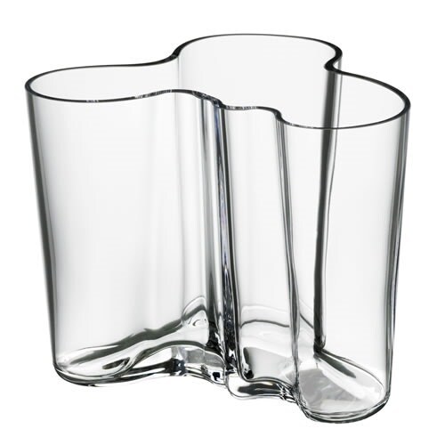 Iittala Alvar Aalto Vas 12 Cm - Vaser Munblåst Glas Klar