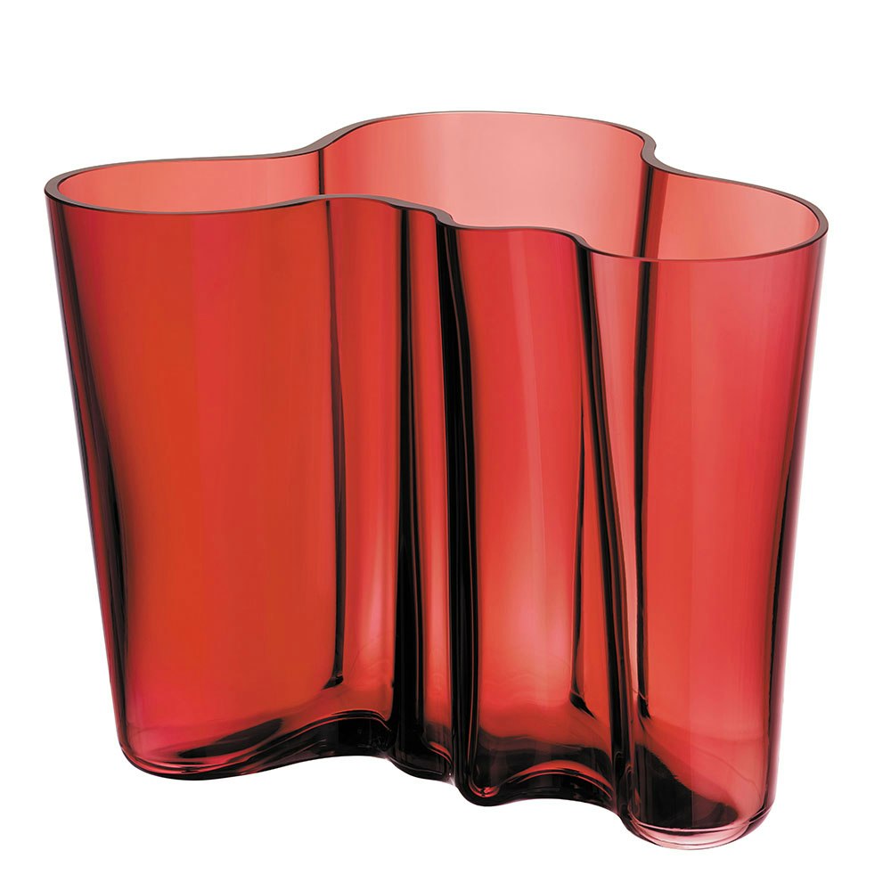 Iittala Alvar Aalto Vas 16 Cm Tranbär - Vaser Glas Röd