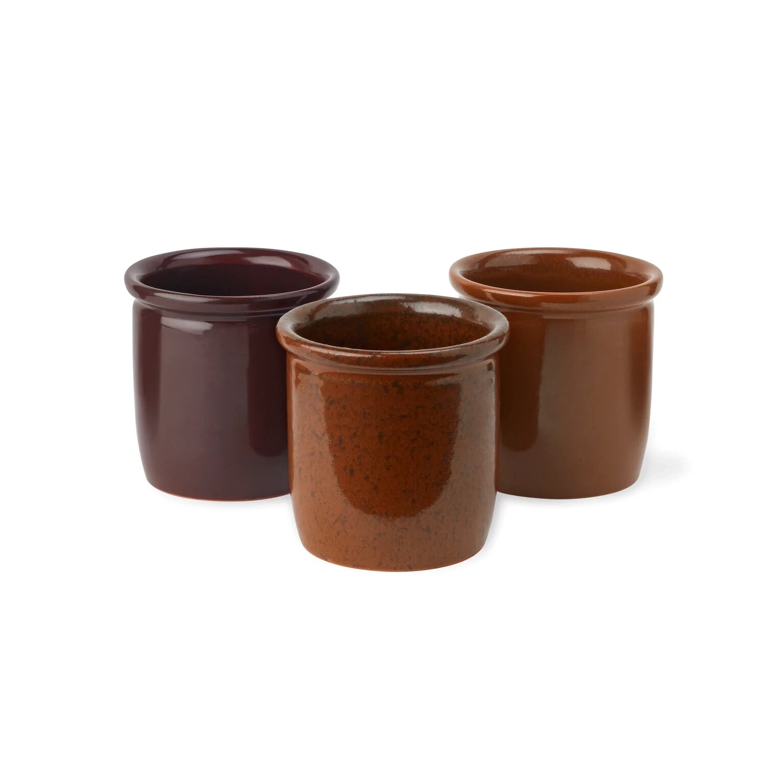 Knabstrup Keramik Syltkruka 0.3 L 3 Delar - Sockerskålar Keramik Brun