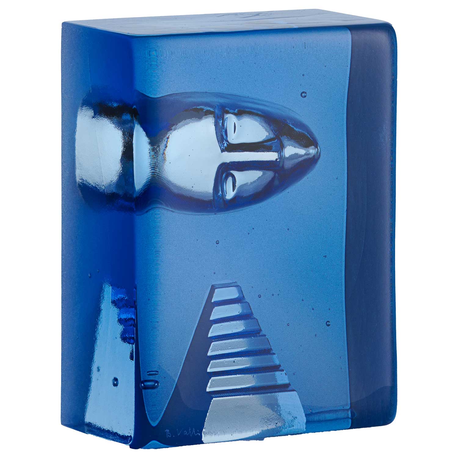 Kosta Boda Konstglas Azur Frost - Konstglas Kristallglas Blå