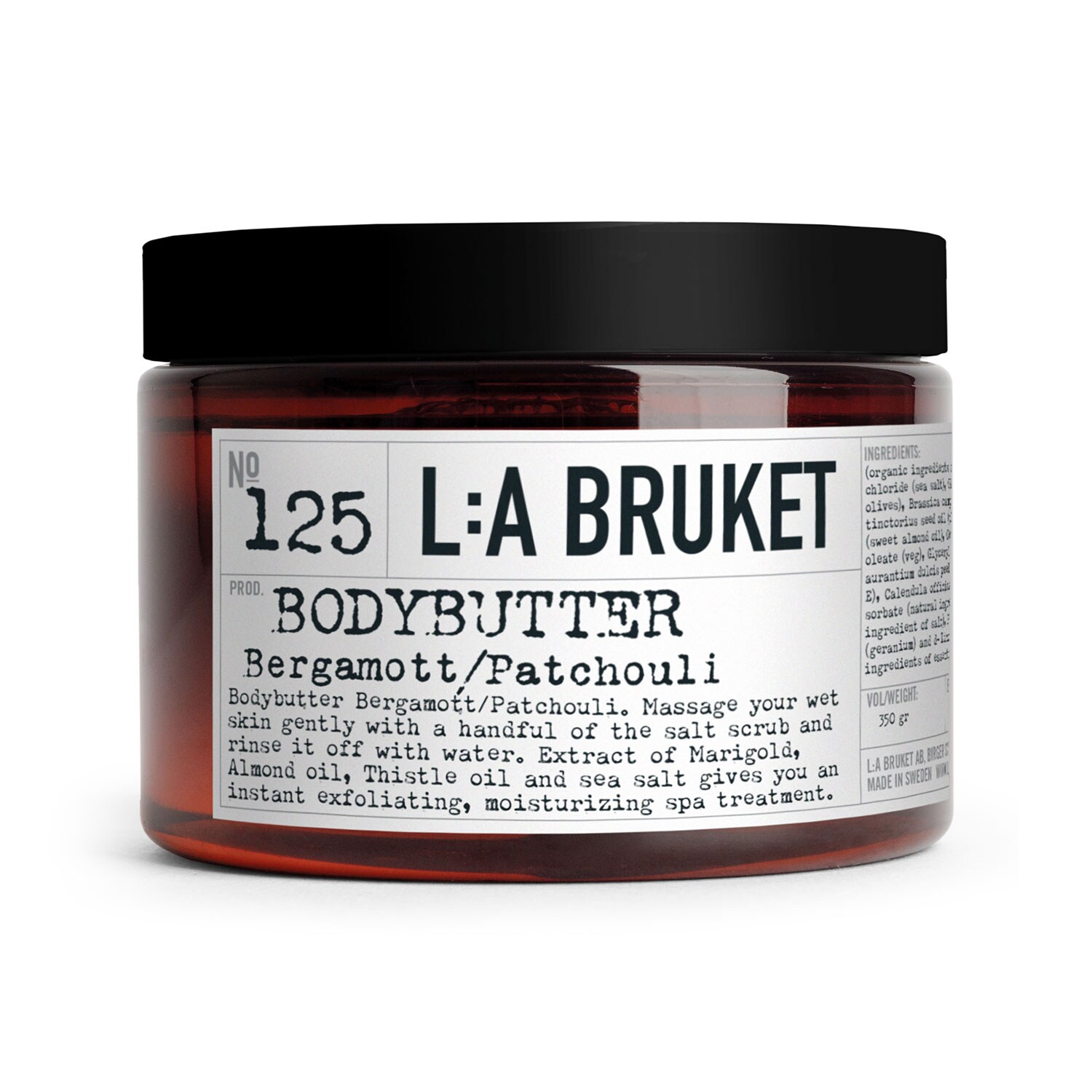 L:a Bruket 125 Bergamott/patchouli Body Butter 350 Ml - Parfym & Kroppsvård