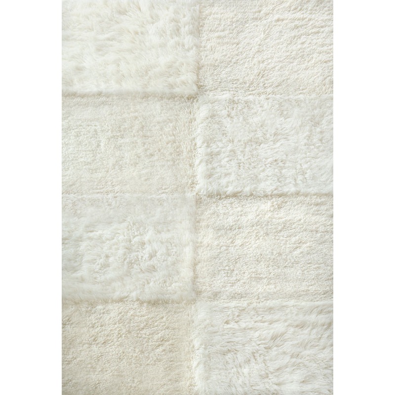 Shaggy Checked Ryamatta Off-white, 250x350 cm