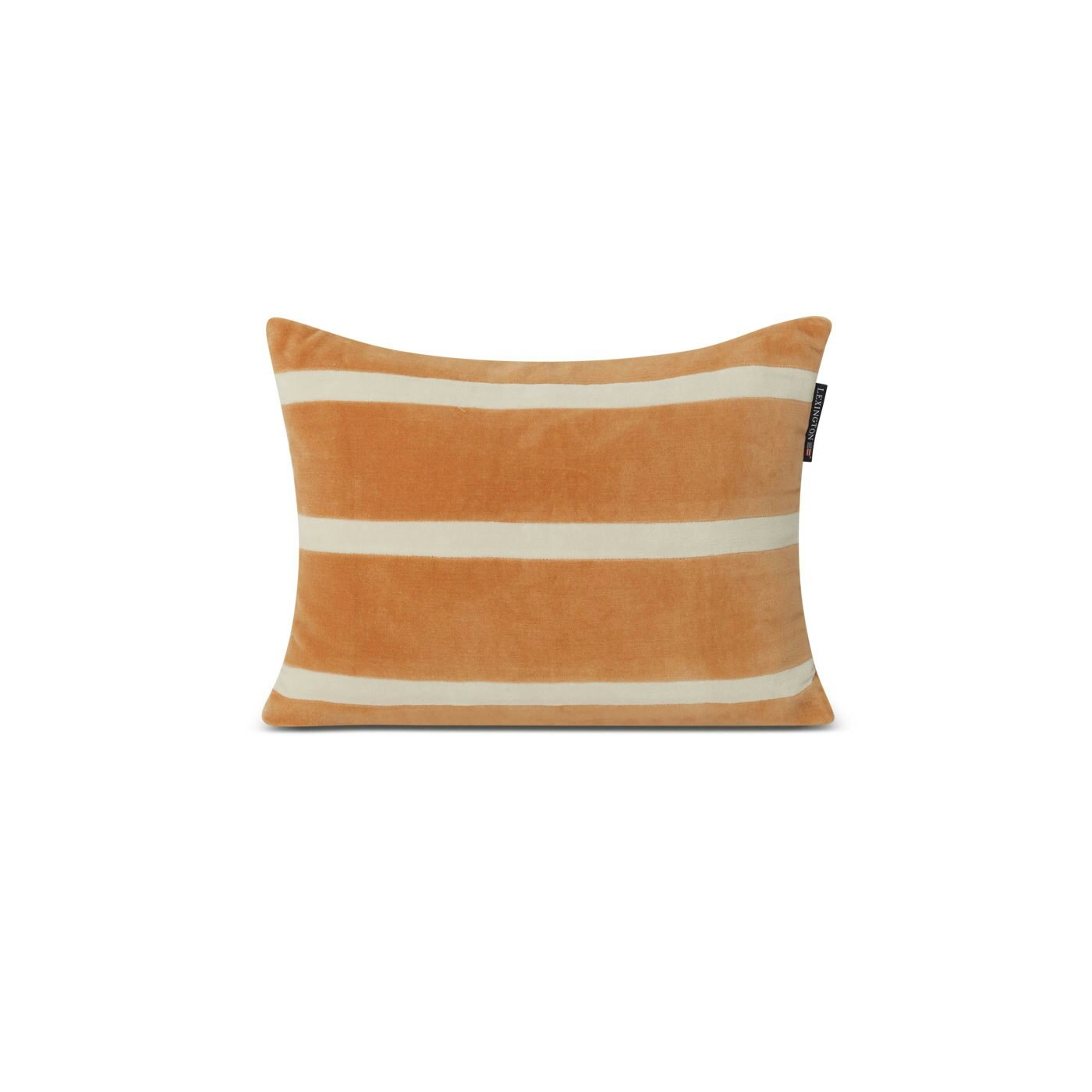 Lexington Striped Organic Cotton Velvet 40x30 Pillow - Kuddar & Täcken Bomull Mörkgrå