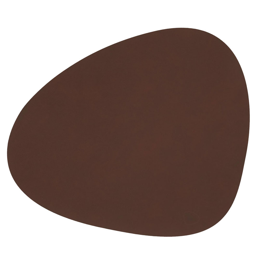 Curve L Bordstablett Nupo 37x44 cm, Mörkbrun