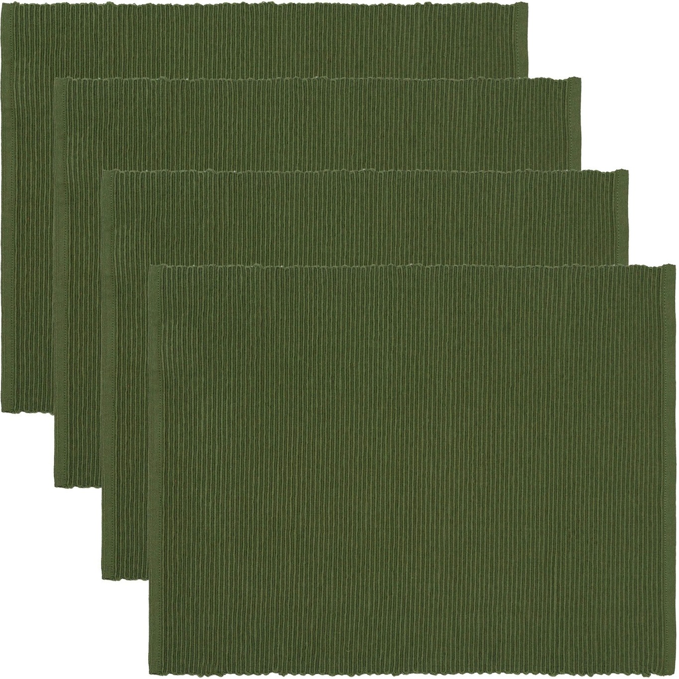 Uni Bordsunderlägg 35x46 cm 4-pack, Dark Olive Green