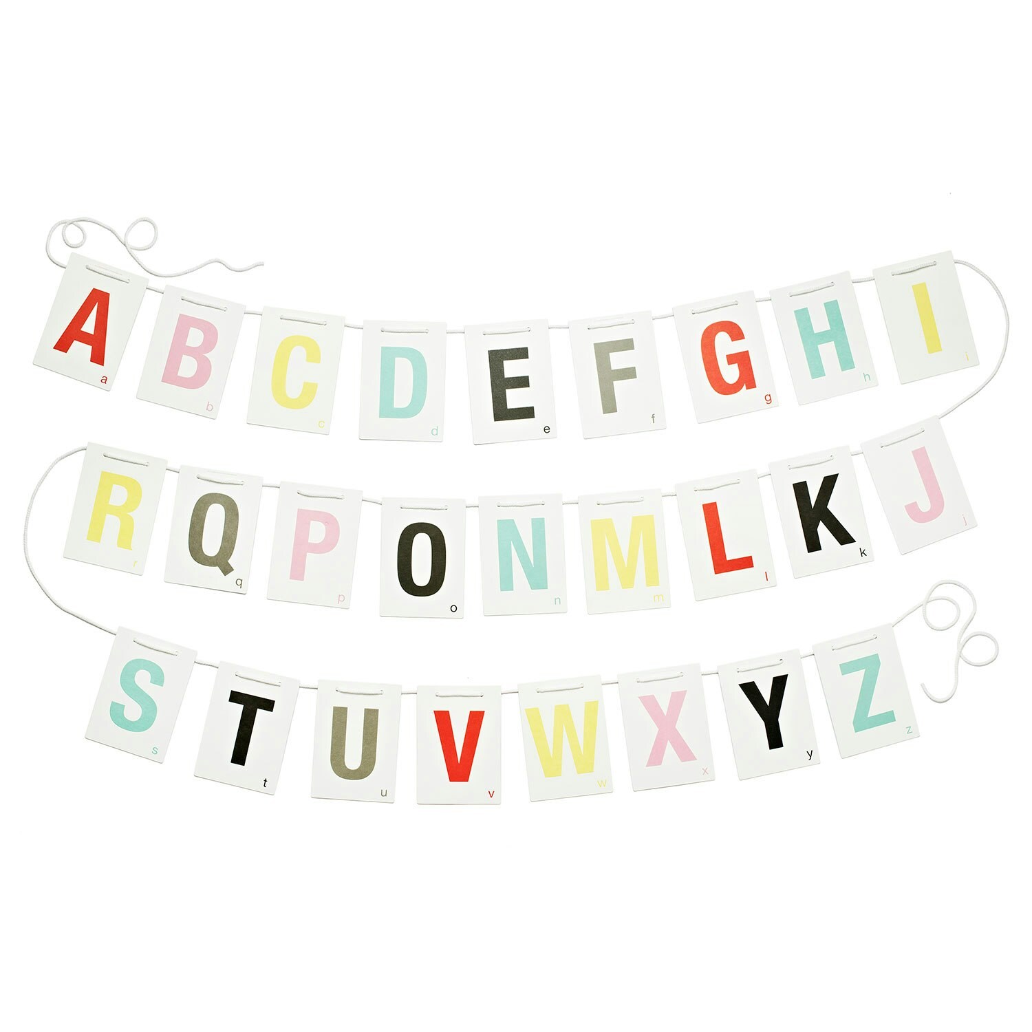 Littlephant Alphabet On A String A6 - Dekoration för barnrummet Mix